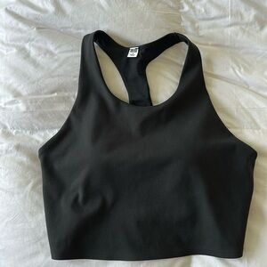 Uniqlo Black Racerback Sports Bra Top